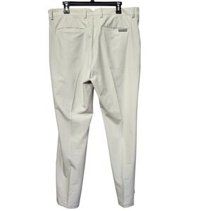 Dunning Mens Performance Golf Pants Stone Khaki Stretch Trousers 38x32